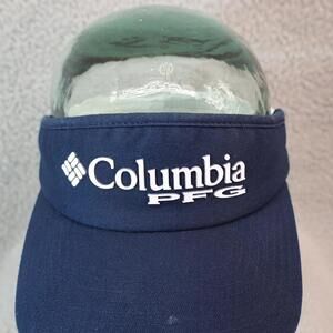 Columbia PFG Hat Cap S/M Visor Blue Outdoor Hiking Golf Flex